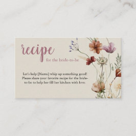 Informações Cartão de Envio de Receita de Flores Silvestres Bo