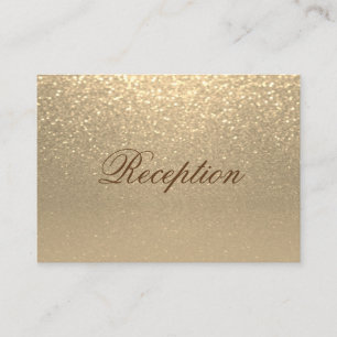 Informações Cartão de Envio de Recepção de Casamento com Brilh