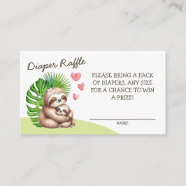 Informações Cartão de Envio de Rifas de Fraldas de Mãe e Bebê 