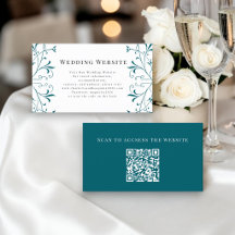 Cartão de Envio de Site de Casamento com Floral em