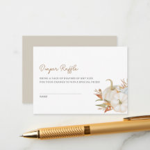 Cartão de Envio de Sorteio de Fraldas de Pequena A