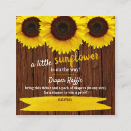 Informações Cartão de Envio de Sorteio de Fraldas para Chás de