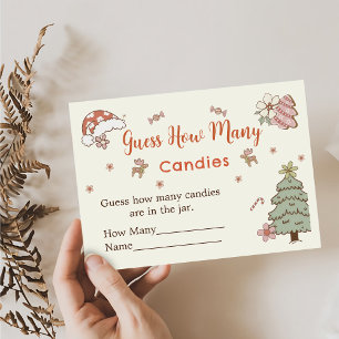 Informações Cartão de Envio do Jogo de Adivinhação de Natal