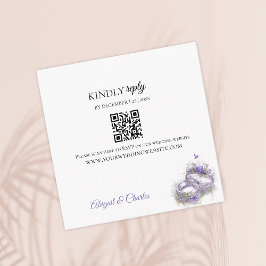 Informações Cartão de Envio Lilás Moderno