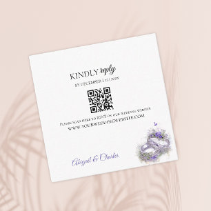 Informações Cartão de Envio Lilás Moderno