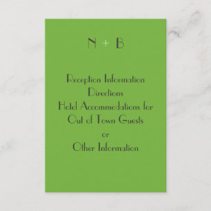 Informações Cartão de Envio Logo Verde