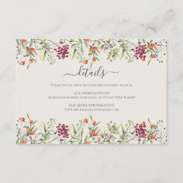 Informações Cartão de Envio para Casamento em Prado Florido