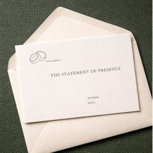 Informações Cartão de Envio para Cerimônia Civil – Casamento n