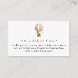 Informações Cartão de Envio para Chá de Bebê do Teddy Bear