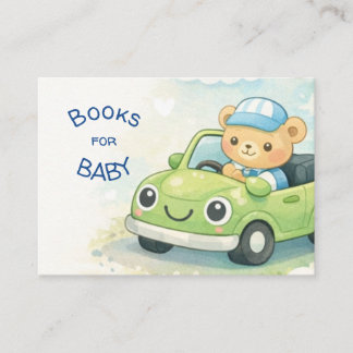 Informações Cartão de Envio para Chuvas de Bebê Livros