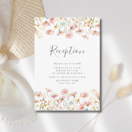Informações Cartão de Envio para Recepção de Casamento com Flo