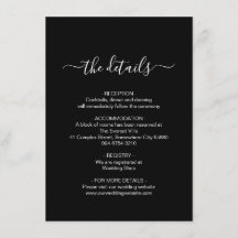 Cartão de Envio Simples Preto e Branco