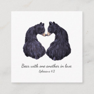 Informações Cartão de Escritura Bear in Love