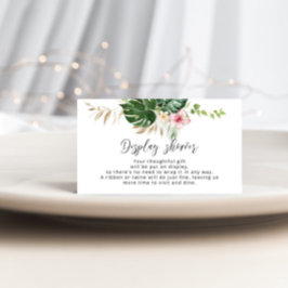 Informações Cartão de Exposição de chuveiro de floral Tropical