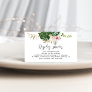 Informações Cartão de Exposição de chuveiro de floral Tropical