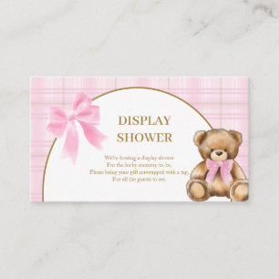 Informações Cartão de Exposição de Chuveiro de Urso Teddy Prep