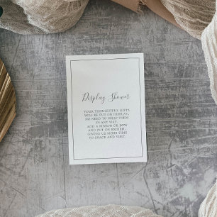 Informações Cartão de Exposição de Chuveiro Prateado Minimalis