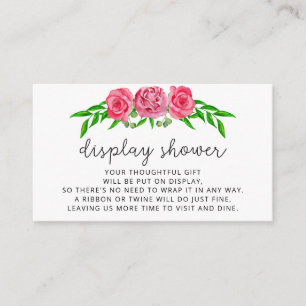 Informações Cartão de Exposição de rosas minimalistas para Box