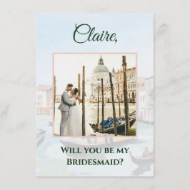 Informações Cartão de Foto Proposta de Dama de Honra de Veneza
