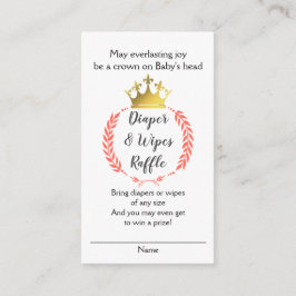 Informações Cartão de FRALDA Cristã Coral WIPES RAFFLE