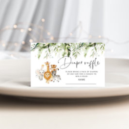 Informações Cartão de fralda de bonde de animais Safari