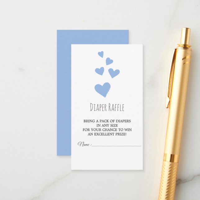 Informações Cartão de Fralda de Garoto de Coração d'Água (Frente/Verso In Situ)