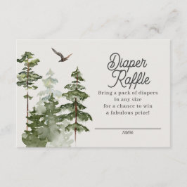 Informações Cartão de Fralda de Raffle Florestal