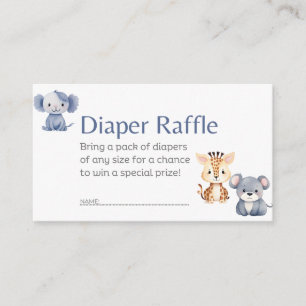 Informações Cartão de fralda Raffle Baby