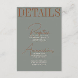 Informações Cartão de gabinete automático em negrito e retrô