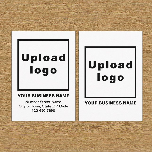 Informações Cartão de gabinete branco para empresa (Build brand name awareness. Your business brand on white enclosure card.)