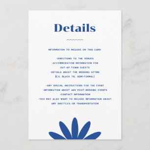 Informações Cartão de gabinete Daisy Wedding