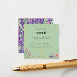 Informações Cartão de Gabinete de Casamento Ocidental para Cam