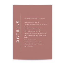 Informações Cartão de gabinete de casamento San Miguel