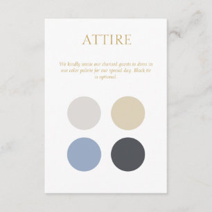 Informações Cartão de Gabinete de Código de Vestido do Traje d