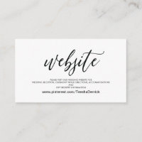 Cartão de Gabinete de Detalhes do Site de Casament