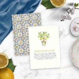 Informações Cartão de gabinete de limão