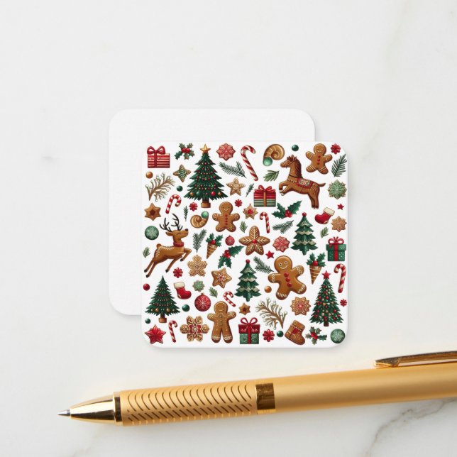 Informações Cartão de gabinete de Natal divertido (Frente/Verso In Situ)