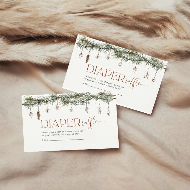 Informações Cartão de Gabinete de Raffle da Fralda Cozy Natal (Criador carregado)