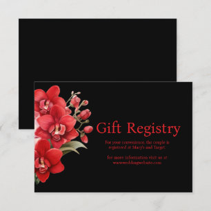 Informações Cartão de Gabinete de Registro de Casamento Red Or