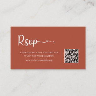 Informações Cartão de Gabinete do Site RSVP de Casamento de Te