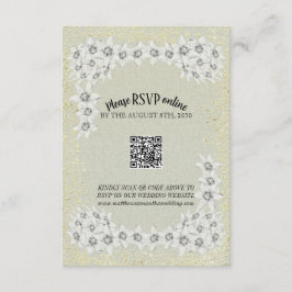 Informações Cartão de gabinete floral de ouro personalizado