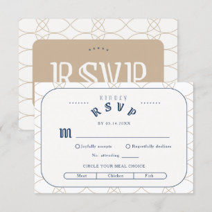Informações Cartão de gabinete RSVP Retroativo Real Azul Cláss