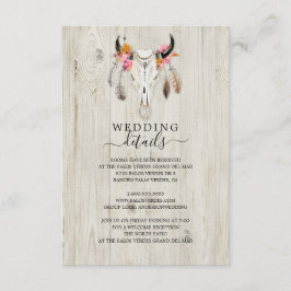 Informações Cartão de Gabinete Rustic Antler Light Wood Detail