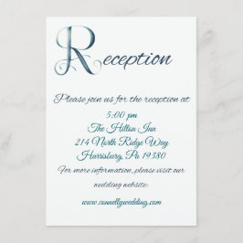 Informações Cartão de inclusão de recepção de casamento grande