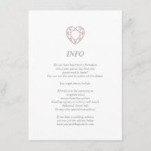 Cartão de informações/detalhes sobre o coração our