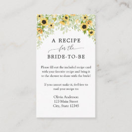 Informações Cartão de inscrição para solicitação de receita de