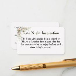 Informações Cartão de Inspiração para Encontro Noturno Baby in