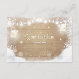 Informações Cartão de Inverno - Madeira russa de neve - Jars M