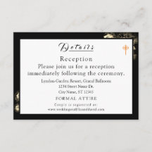 Cartão de Invólucro Católico de Casamento Elegante