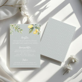 Informações Cartão de Invólucro com Detalhes de Casamento de L